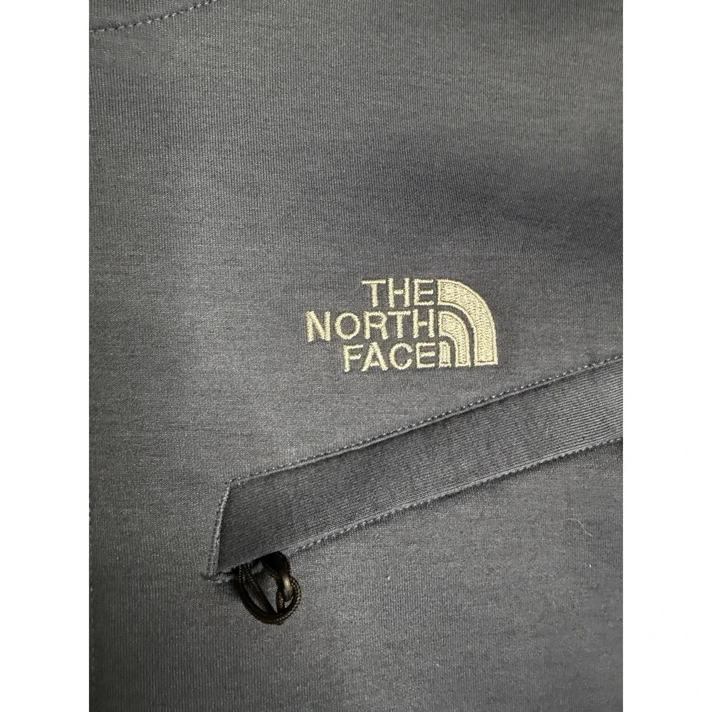 Men's The North Face Blue & Gray Full Zip Soft Shell Hooded Jacket Size Medium